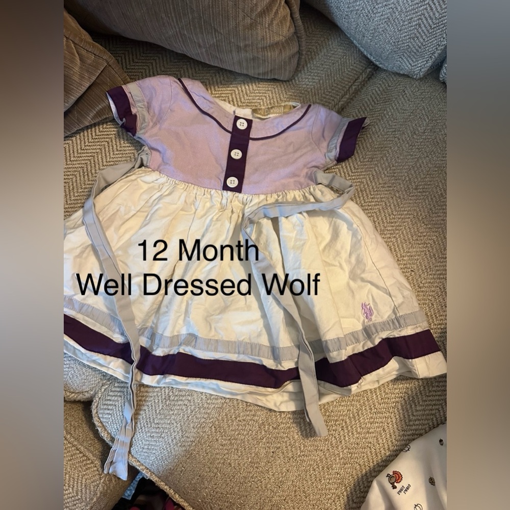 Well Dressed Wolf Lavender and Cream Dress